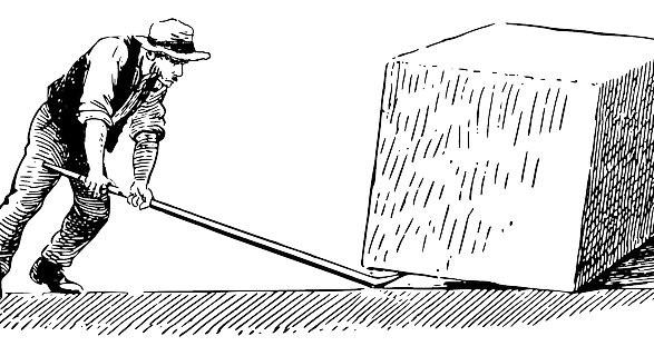 Ilustração de alavanca financeira