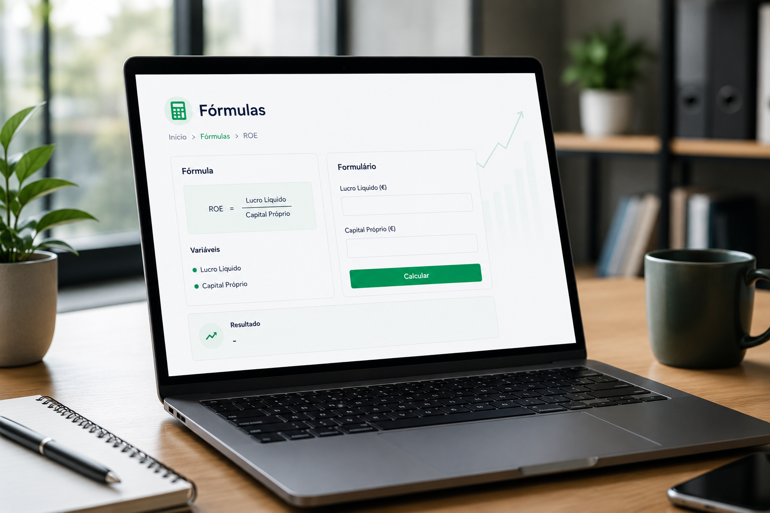 Fórmulas Financeiras - Calculadora com gráficos e indicadores